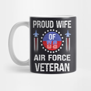 Proud Wife Of Us Air Force Veteran Womens Veterans Day Mug